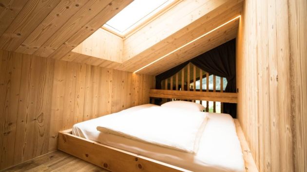 Schlafgalerie im Hayloft Apartment MOUNTAIN