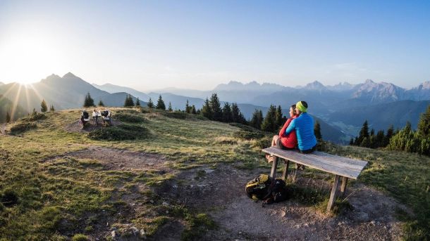 Sonnenutnergang am Lutterkopf im Gsiesertal